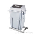 Kitchen and bathroom sliding pull-out trash can